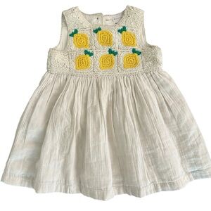 Hanna Andersson 18-24mo Lemon Dress